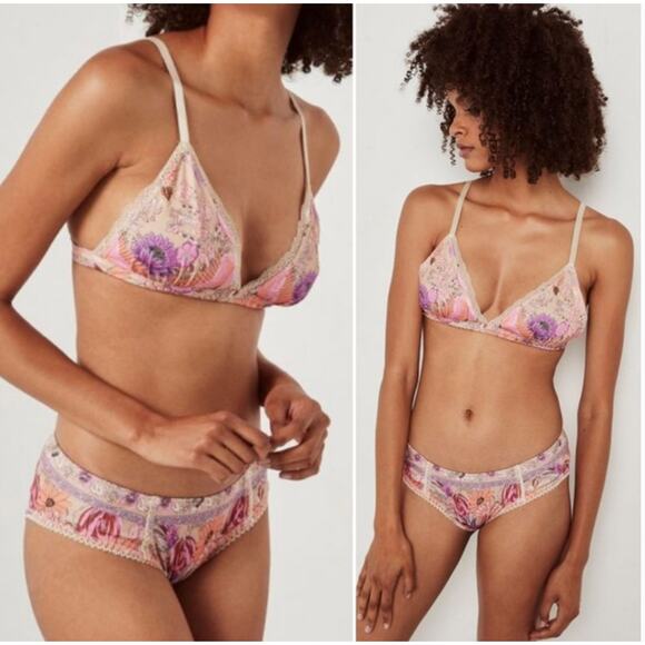 Spell & The Gypsy Collective Floral Siren Song Bralette & Bloomers Set - Picture 1 of 5